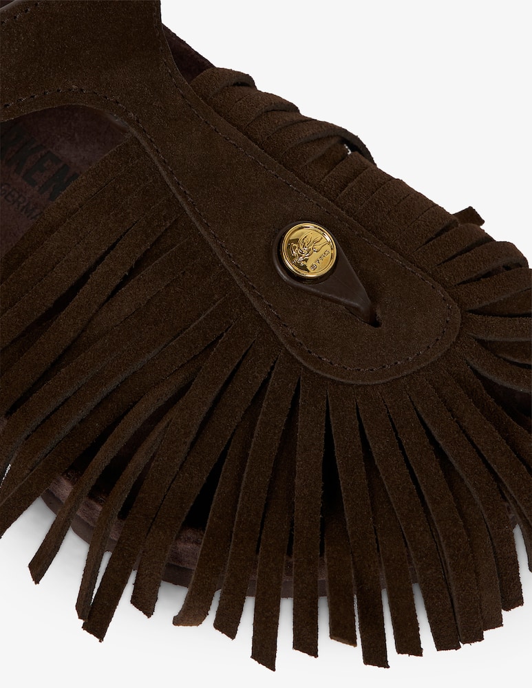 ETRO Gizeh suede sandals with fringes Birkenstock by Etro - picture 4 ETRO Gizeh suede sandals with fringes Birkenstock by Etro - picture 4