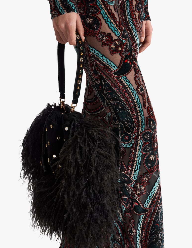 ETRO Suede handle with mixed studs - picture 2