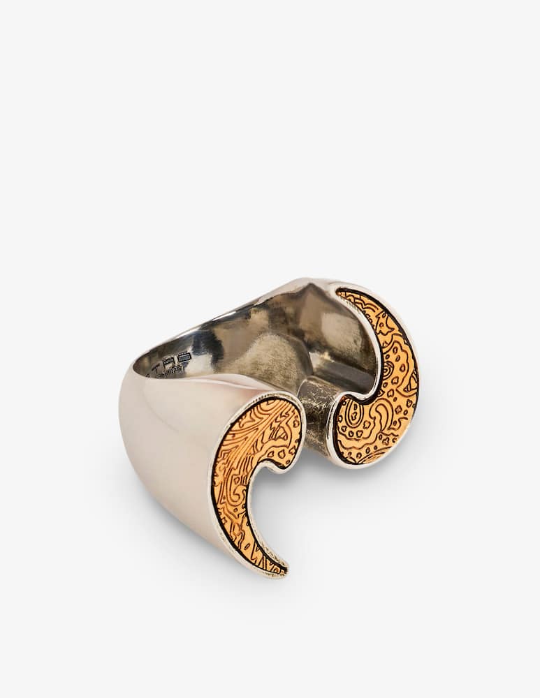 rinascente ETRO Anello paisley bimetallico