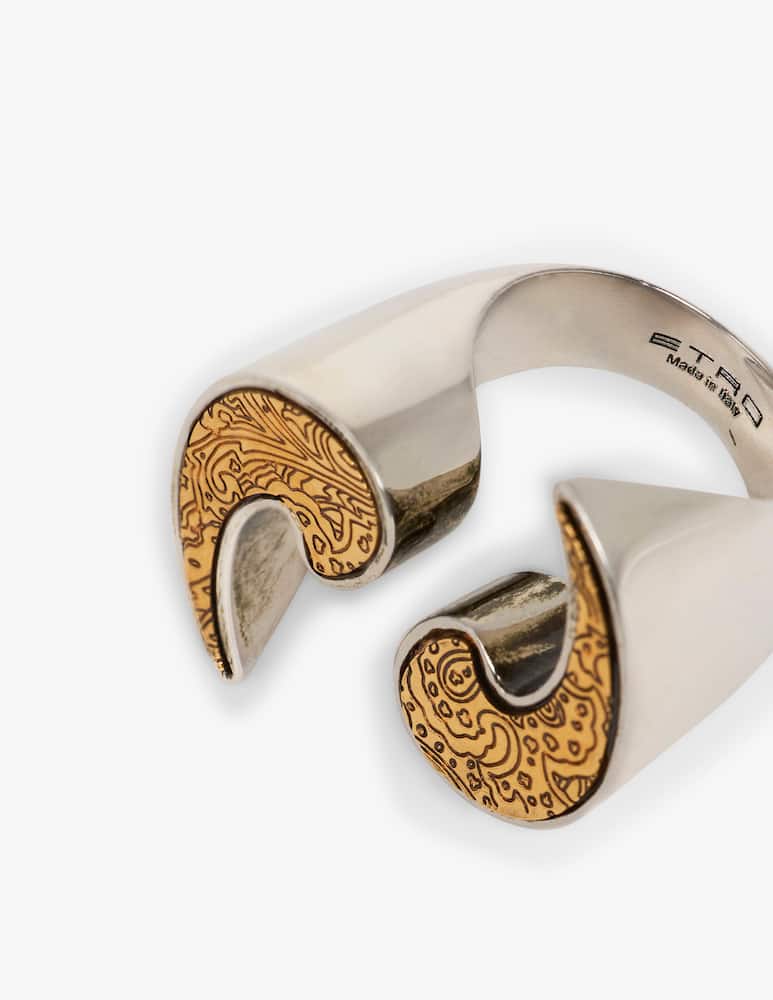 rinascente ETRO Anello paisley bimetallico