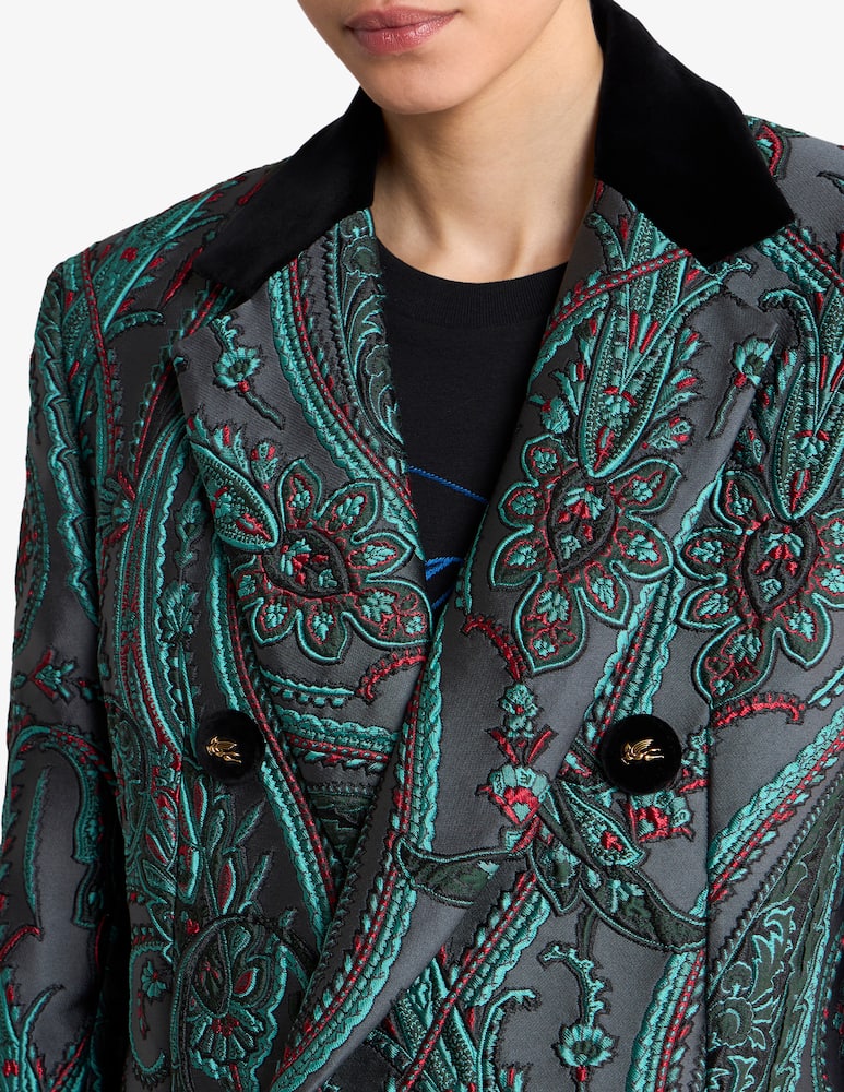 ETRO Paisley double-breasted coat - picture 4 ETRO Paisley double-breasted coat - picture 4