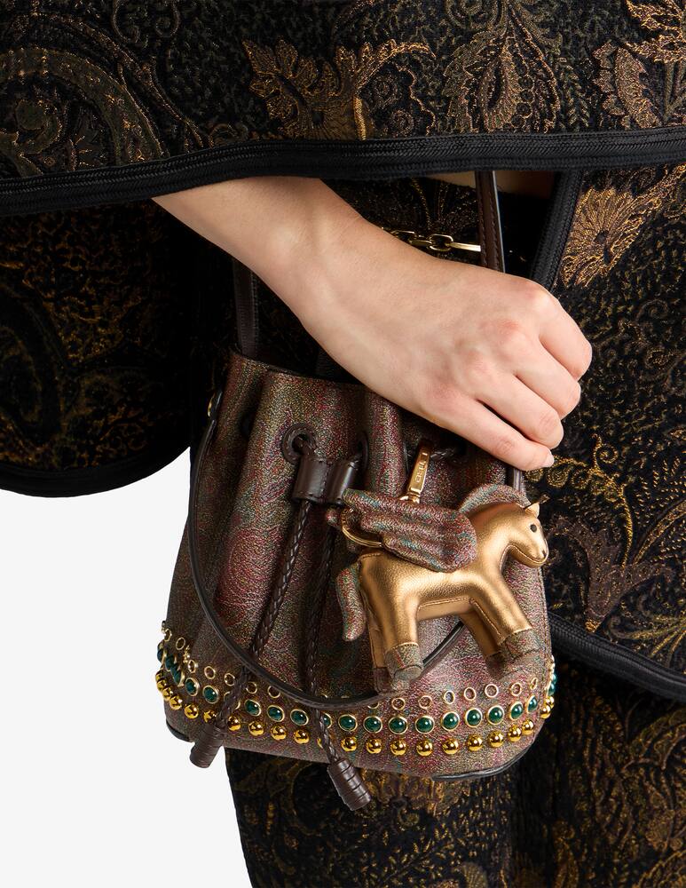 ETRO Charm Pegaso in pelle laminata - immagine 2 ETRO Charm Pegaso in pelle laminata - immagine 2