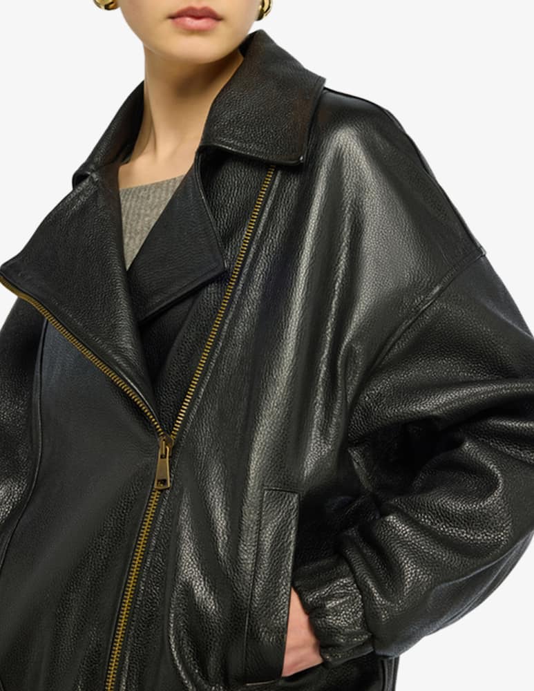 Semicouture Faux leather jacket Elle - picture 4 Semicouture Faux leather jacket Elle - picture 4