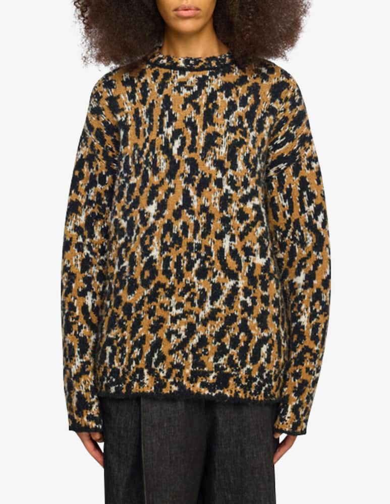 rinascente Semicouture Wendy leopard knit jumper