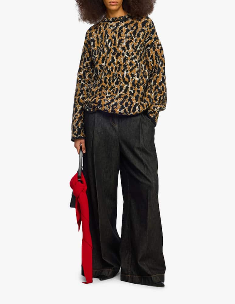 rinascente Semicouture Wendy leopard knit jumper