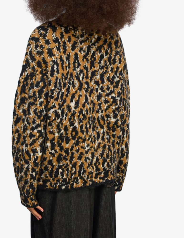 rinascente Semicouture Wendy leopard knit jumper
