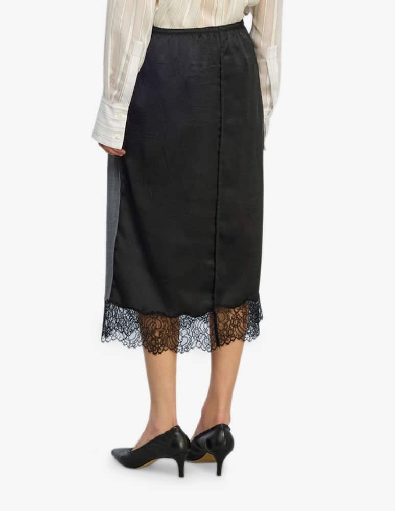 rinascente Semicouture Gonna midi con pizzo Becka