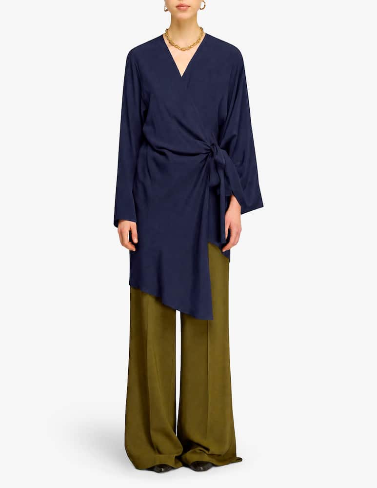 rinascente Semicouture Nancy wrap dress
