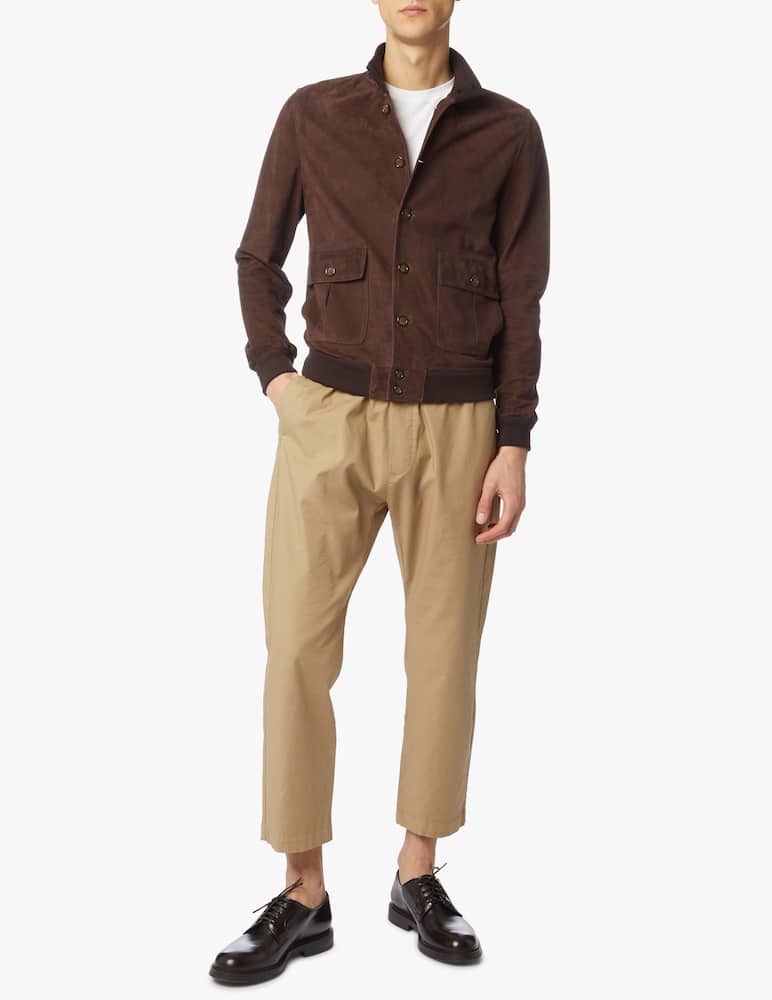 rinascente Valstar Suede unlined jacket - brown