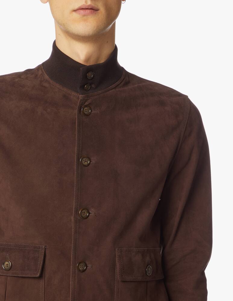 rinascente Valstar Suede unlined jacket - brown