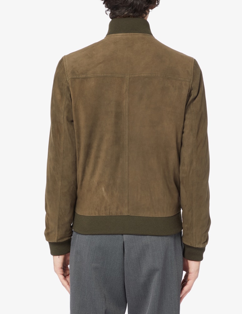 rinascente Valstar Iconic goat suede bomber jacket - Brown