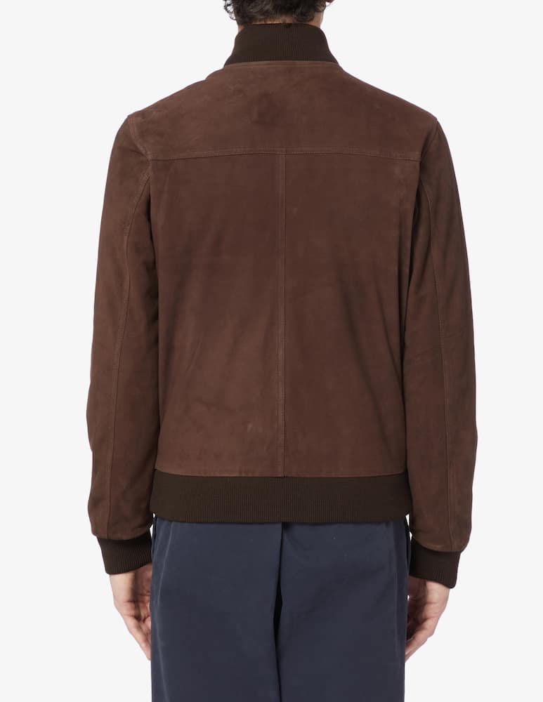 rinascente Valstar Iconic goat suede bomber jacket - Brown