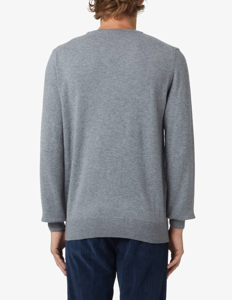 Brooksfield Wool crewneck jumper - grey - picture 3 Brooksfield Wool crewneck jumper - grey - picture 3