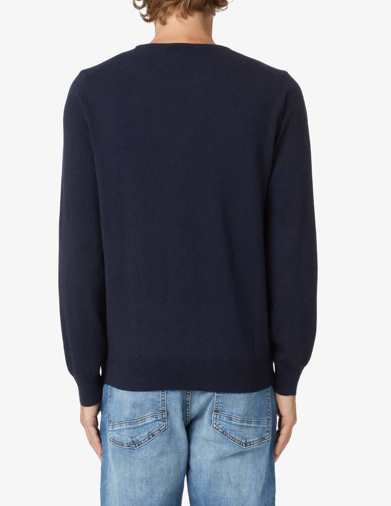 rinascente Brooksfield Wool crewneck jumper - navy