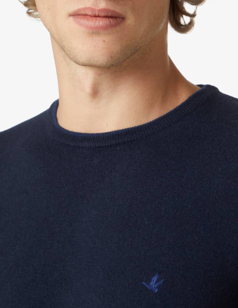 rinascente Brooksfield Wool crewneck jumper - navy