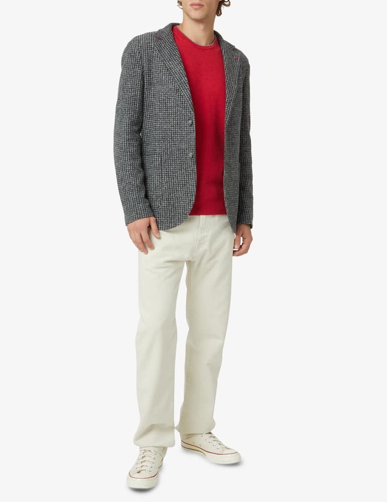 rinascente Brooksfield Maglia girocollo in lana - amarena