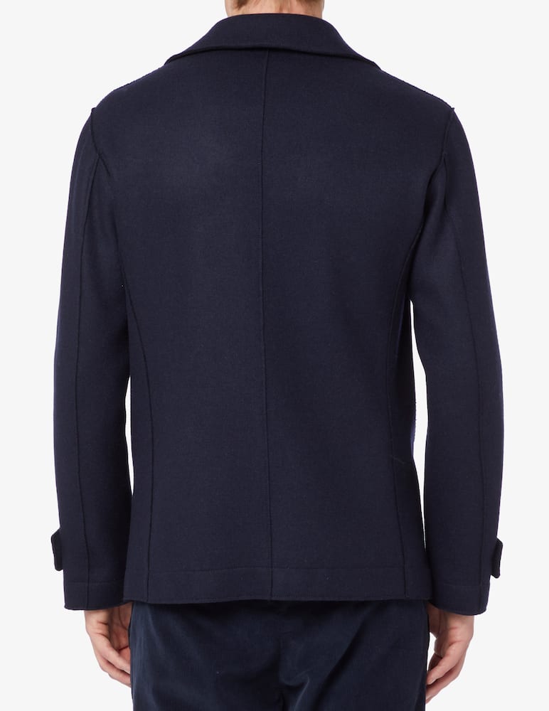 rinascente Brooksfield Wool blend peacoat - Blue