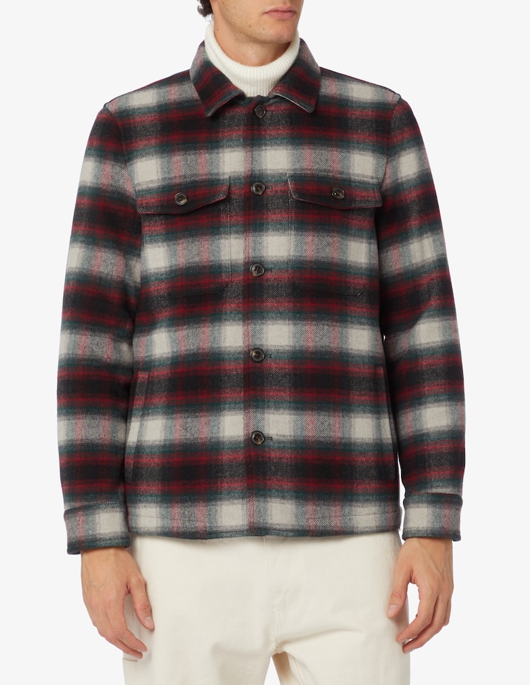rinascente Brooksfield Checked over shirt - Multi