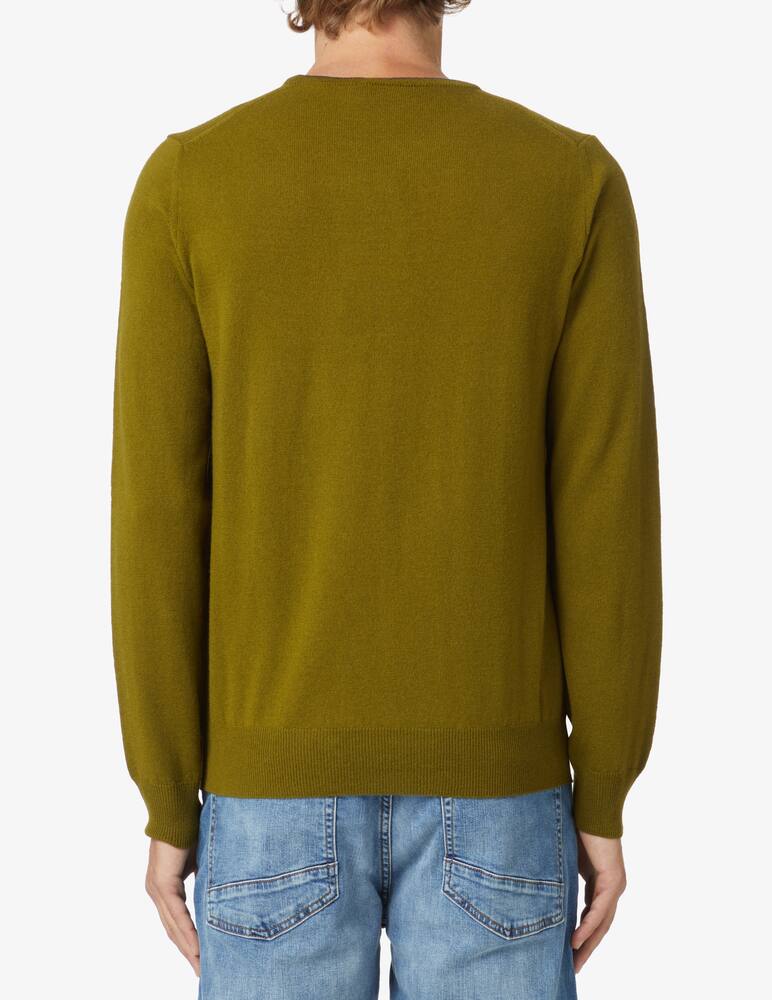Brooksfield Maglia girocollo in lana - verde militare - immagine 3 Brooksfield Maglia girocollo in lana - verde militare - immagine 3