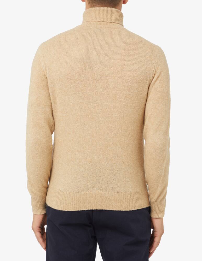 rinascente Brooksfield Maglia dolcevita boucle - mandorla