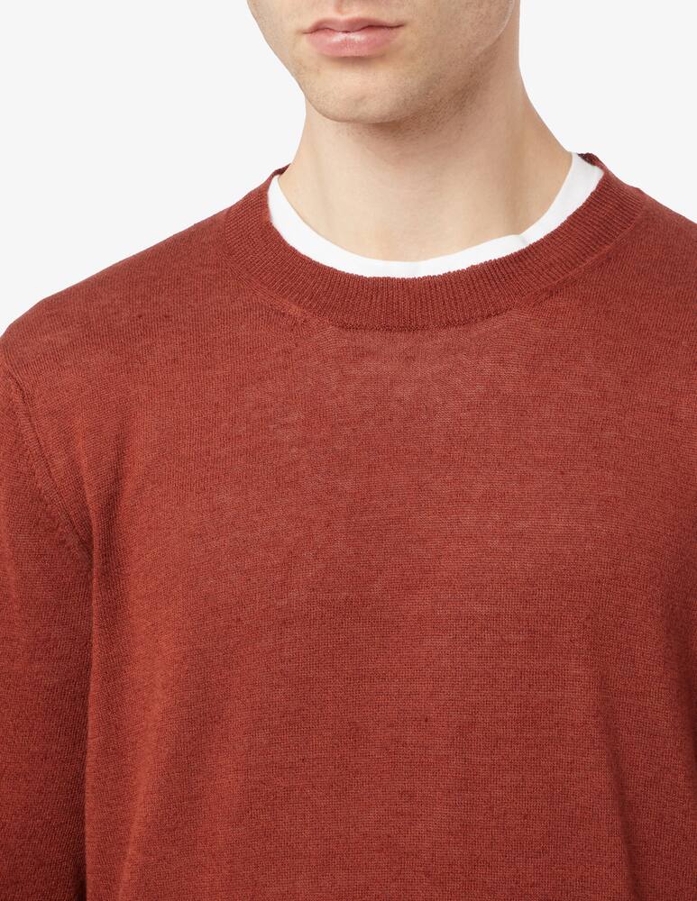 rinascente Brooksfield Linen and cotton creneck jumper