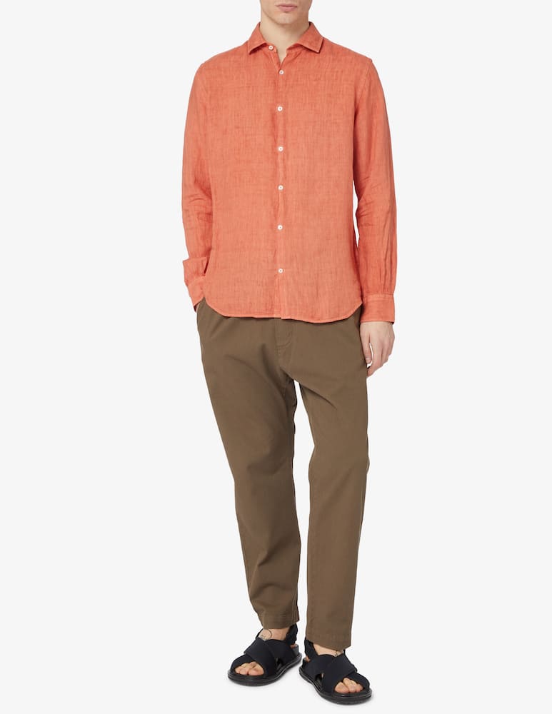 rinascente Brooksfield Camicia manica lunga in lino 