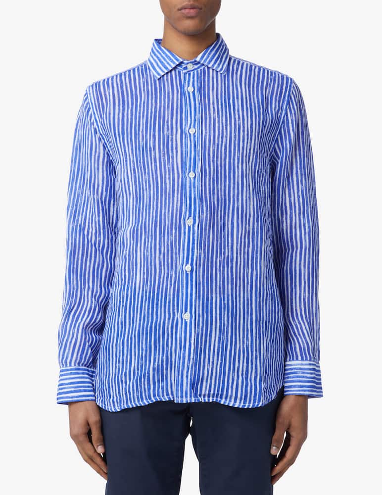 120% Lino Printed linen shirt - picture 1 120% Lino Printed linen shirt - picture 1