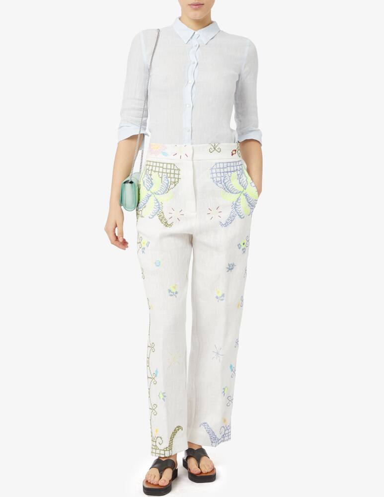 rinascente 120% Lino Camicia slim fit in lino con mancica 3/4