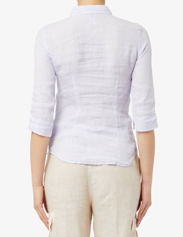 rinascente 120% Lino Camicia slim fit in lino con mancica 3/4