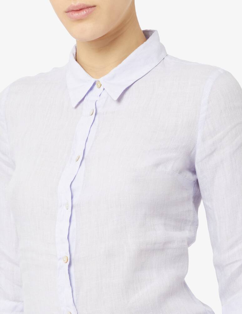 rinascente 120% Lino Camicia slim fit in lino con mancica 3/4