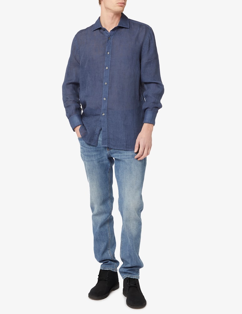 rinascente 120% Lino Camicia slim fade