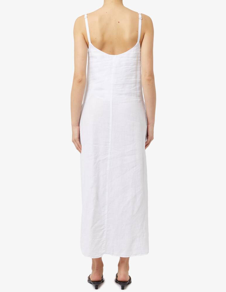 rinascente 120% Lino Abito lungo con spalline sottili swarovski