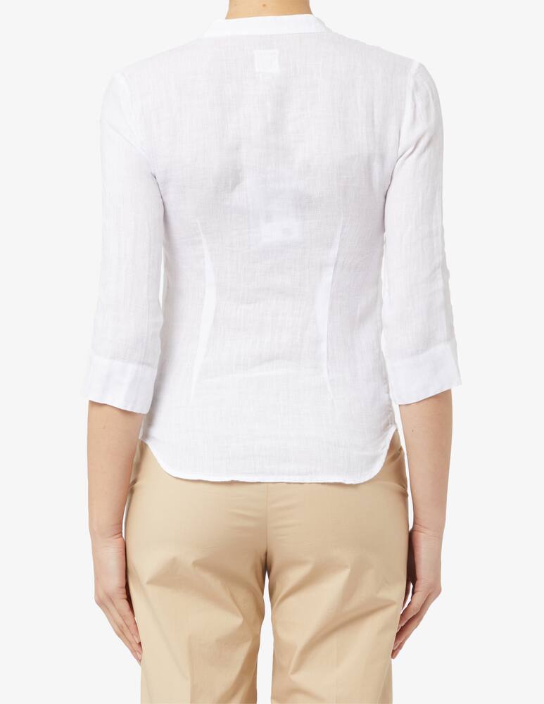 rinascente 120% Lino Camicia in lino con scolloa v e manica 3/4