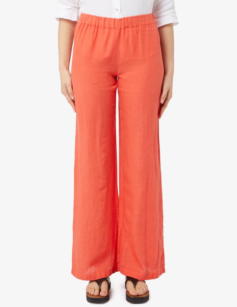 120% Lino Pantaloni in lino a gamba larga - immagine 1 120% Lino Pantaloni in lino a gamba larga - immagine 1