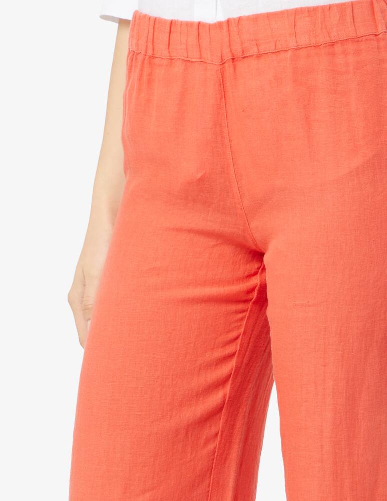 rinascente 120% Lino Pantaloni in lino a gamba larga