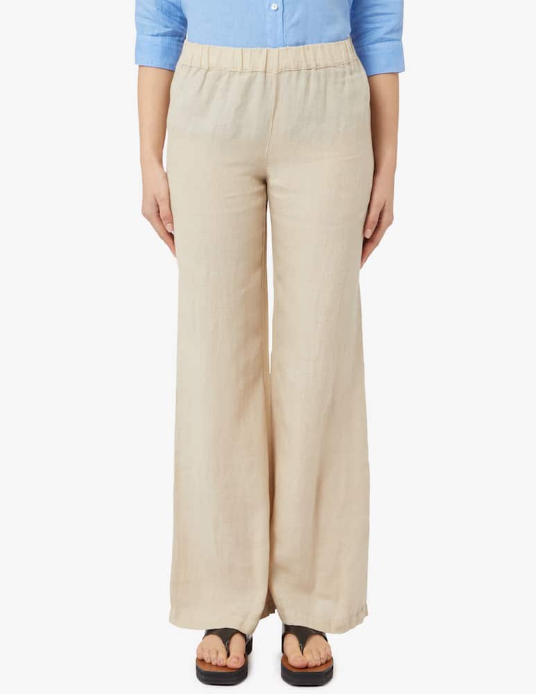 120% Lino Pantaloni in lino a gamba larga - immagine 1 120% Lino Pantaloni in lino a gamba larga - immagine 1