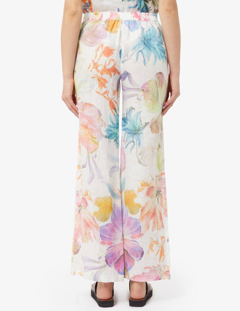 rinascente 120% Lino Pantaloni in lino a gamba larga