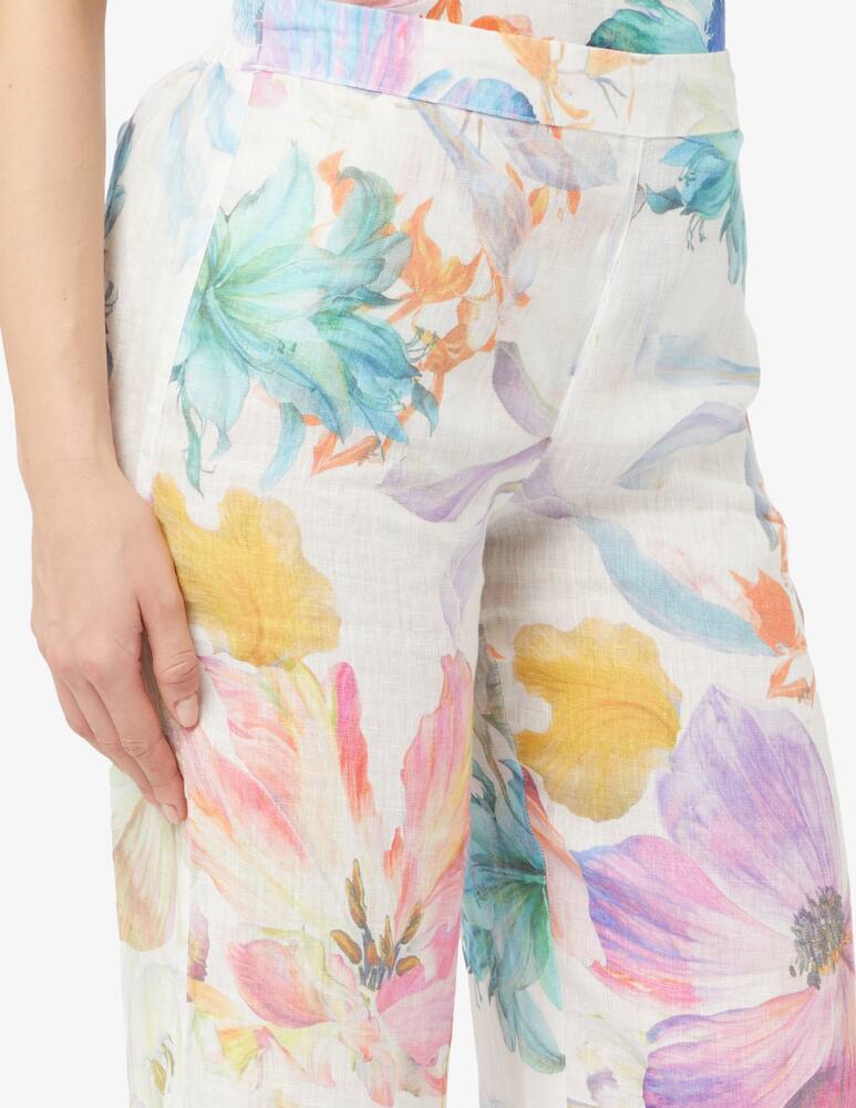 rinascente 120% Lino Pantaloni in lino a gamba larga
