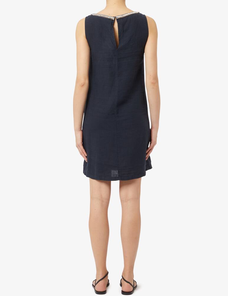 rinascente 120% Lino Vestito con applicazioni Swarovski