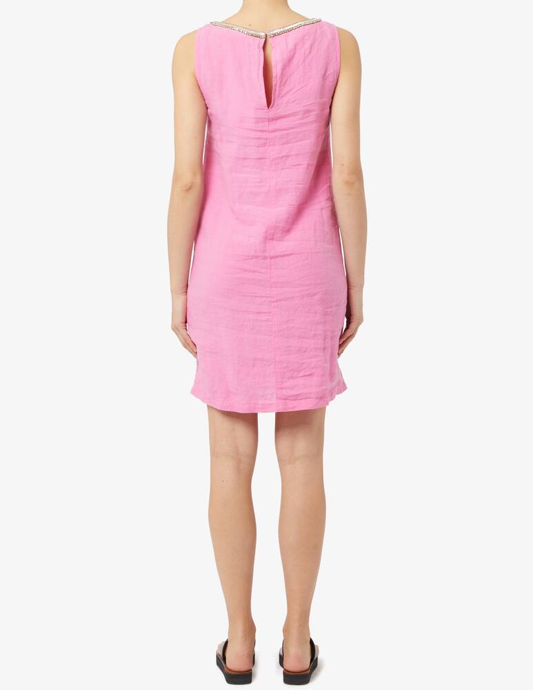 rinascente 120% Lino Vestito con applicazioni Swarovski