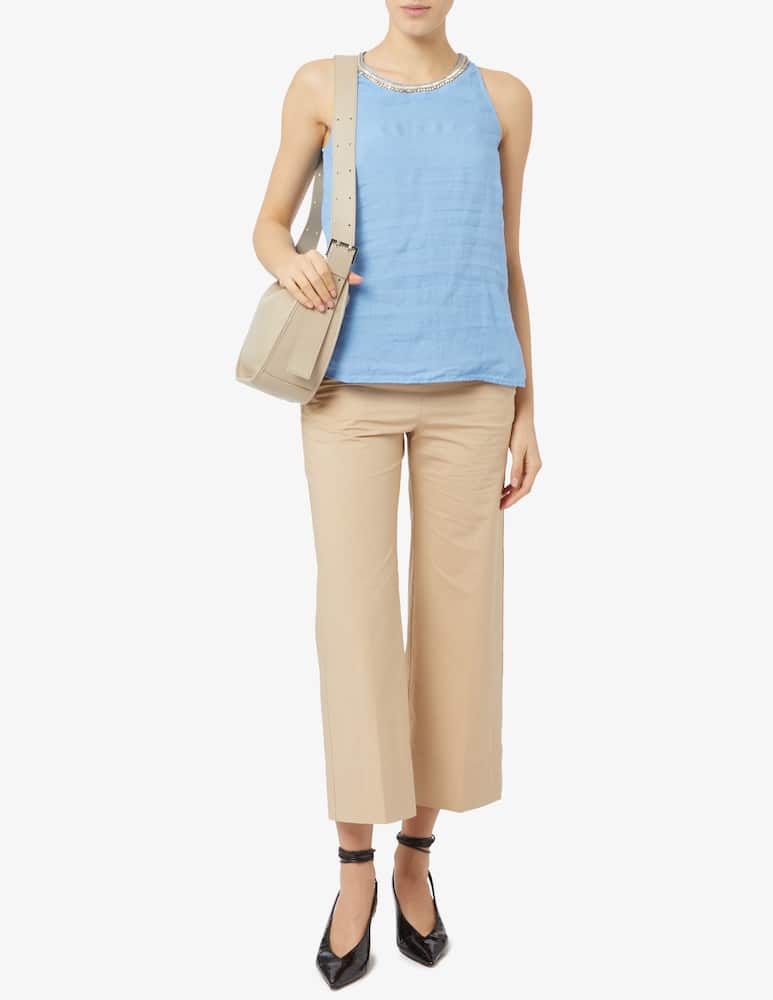 rinascente 120% Lino Camicia con applicazione swarovski