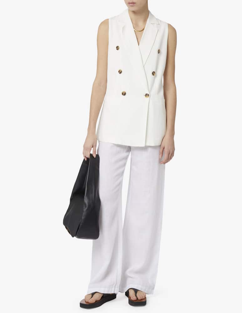 rinascente 120% Lino Pantaloni in lino a gamba larga