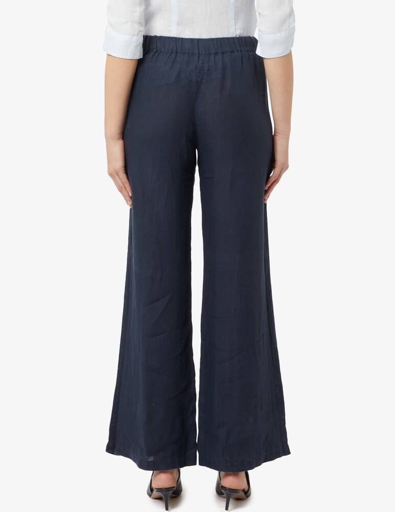 rinascente 120% Lino Pantaloni in lino a gamba larga