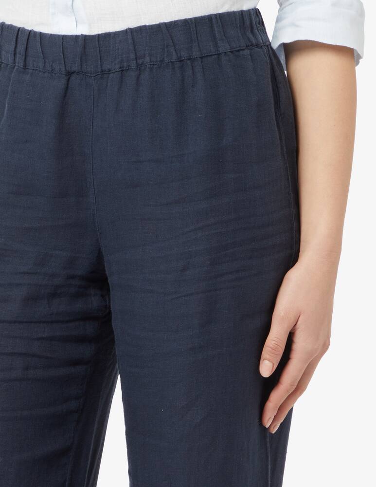 rinascente 120% Lino Pantaloni in lino a gamba larga