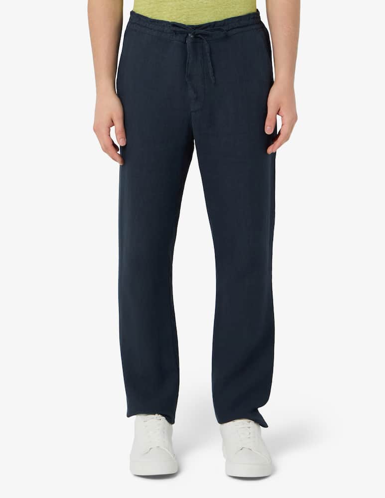 rinascente 120% Lino Drawstring linen trousers