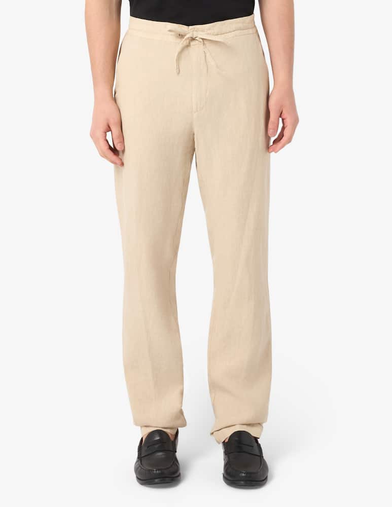 120% Lino Drawstring linen trousers - picture 1 120% Lino Drawstring linen trousers - picture 1