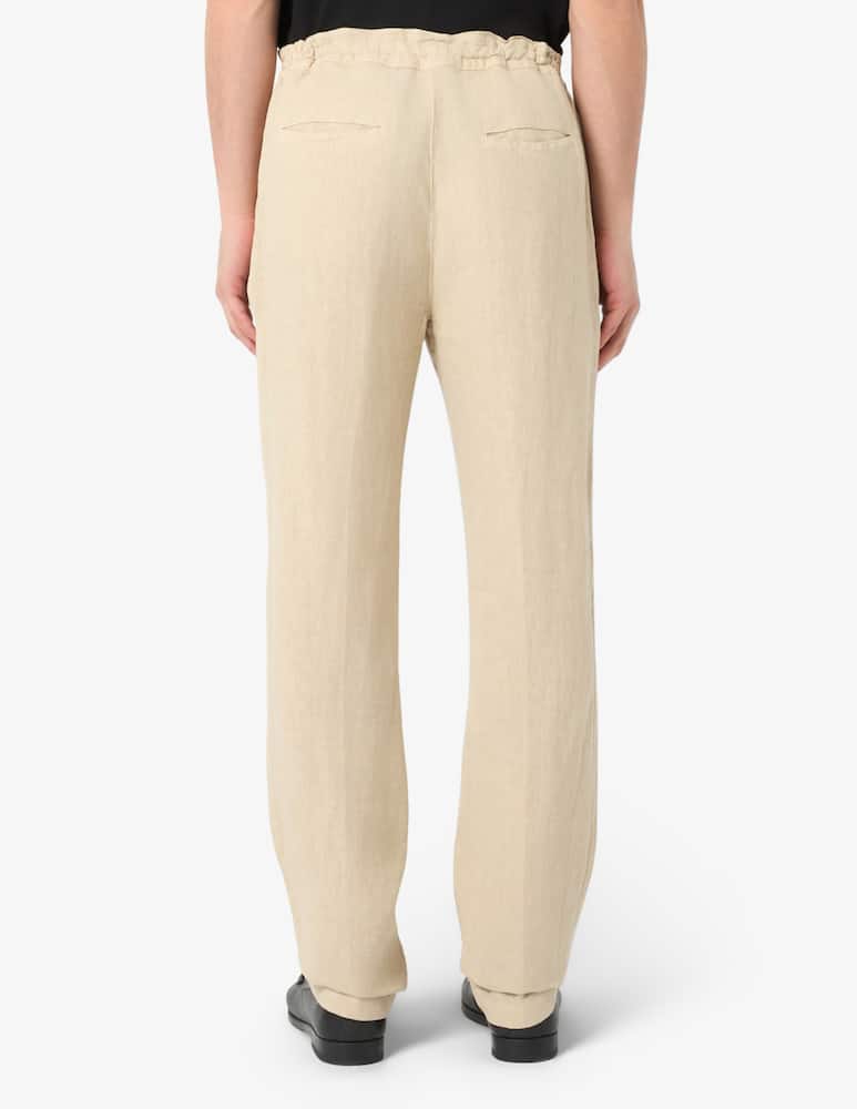 rinascente 120% Lino Drawstring linen trousers