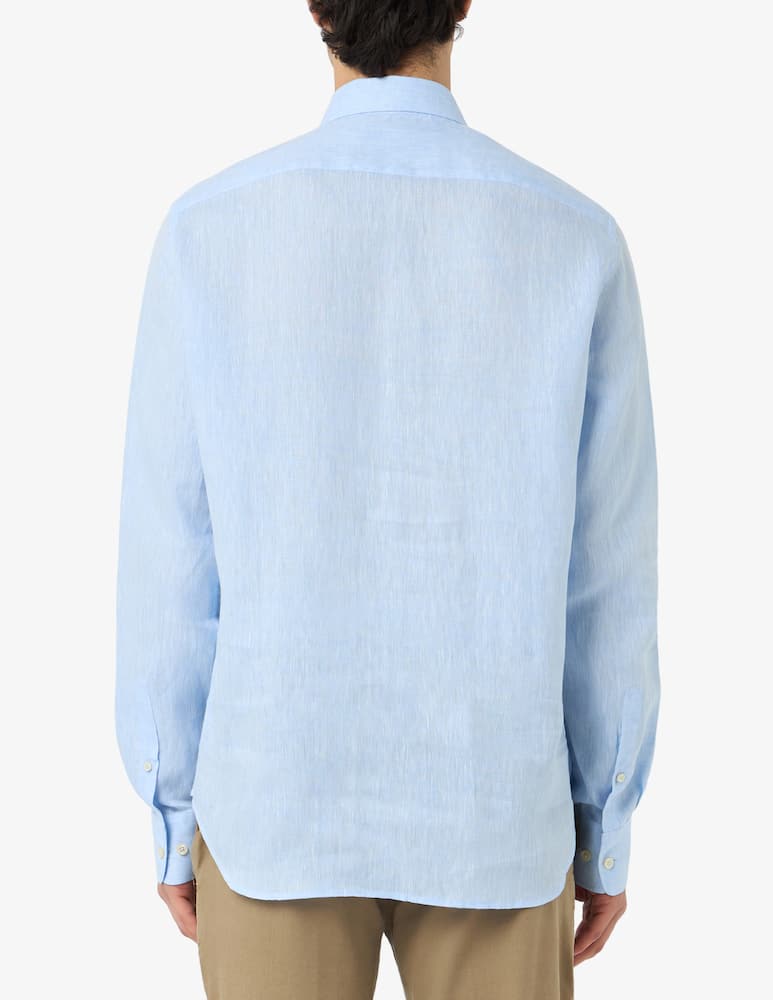 rinascente 120% Lino Camicia in lino tinto filo