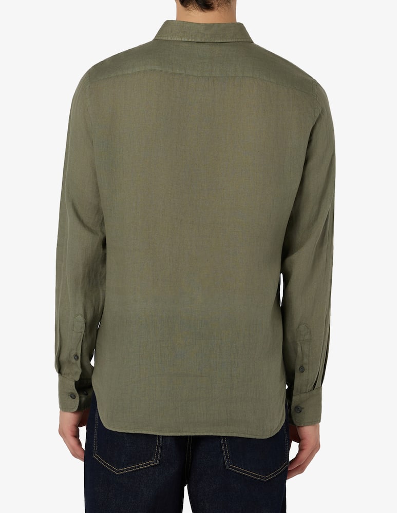 rinascente 120% Lino Camicia tinta unita