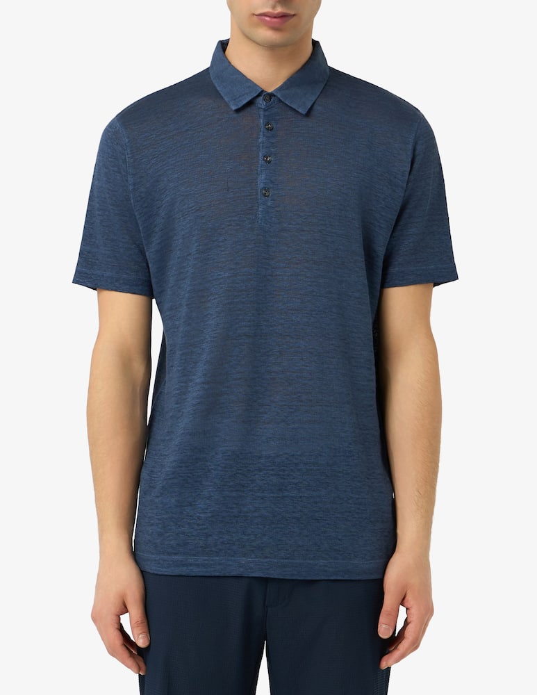 rinascente 120% Lino Jersey fade polo shirt